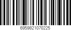 Código de barras (EAN, GTIN, SKU, ISBN): '6959821070225'