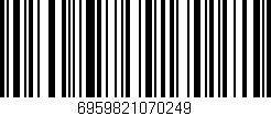 Código de barras (EAN, GTIN, SKU, ISBN): '6959821070249'