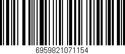 Código de barras (EAN, GTIN, SKU, ISBN): '6959821071154'
