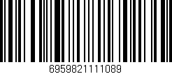 Código de barras (EAN, GTIN, SKU, ISBN): '6959821111089'