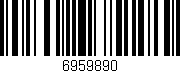 Código de barras (EAN, GTIN, SKU, ISBN): '6959890'