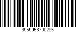 Código de barras (EAN, GTIN, SKU, ISBN): '6959956700295'