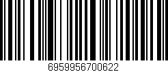 Código de barras (EAN, GTIN, SKU, ISBN): '6959956700622'
