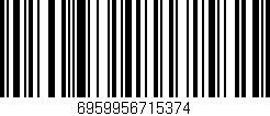 Código de barras (EAN, GTIN, SKU, ISBN): '6959956715374'