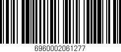 Código de barras (EAN, GTIN, SKU, ISBN): '6960002061277'