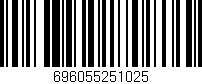 Código de barras (EAN, GTIN, SKU, ISBN): '696055251025'