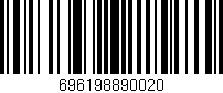 Código de barras (EAN, GTIN, SKU, ISBN): '696198890020'