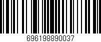 Código de barras (EAN, GTIN, SKU, ISBN): '696198890037'