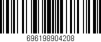 Código de barras (EAN, GTIN, SKU, ISBN): '696198904208'