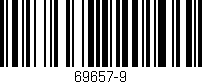 Código de barras (EAN, GTIN, SKU, ISBN): '69657-9'