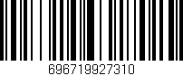 Código de barras (EAN, GTIN, SKU, ISBN): '696719927310'