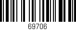 Código de barras (EAN, GTIN, SKU, ISBN): '69706'