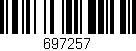 Código de barras (EAN, GTIN, SKU, ISBN): '697257'
