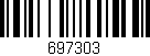 Código de barras (EAN, GTIN, SKU, ISBN): '697303'