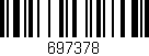 Código de barras (EAN, GTIN, SKU, ISBN): '697378'