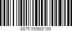Código de barras (EAN, GTIN, SKU, ISBN): '6975150980189'