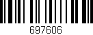 Código de barras (EAN, GTIN, SKU, ISBN): '697606'