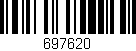 Código de barras (EAN, GTIN, SKU, ISBN): '697620'