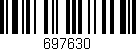 Código de barras (EAN, GTIN, SKU, ISBN): '697630'