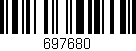 Código de barras (EAN, GTIN, SKU, ISBN): '697680'