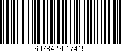 Código de barras (EAN, GTIN, SKU, ISBN): '6978422017415'