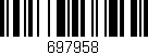 Código de barras (EAN, GTIN, SKU, ISBN): '697958'