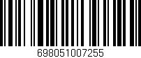 Código de barras (EAN, GTIN, SKU, ISBN): '698051007255'