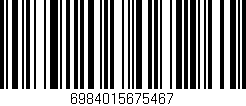 Código de barras (EAN, GTIN, SKU, ISBN): '6984015675467'