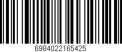 Código de barras (EAN, GTIN, SKU, ISBN): '6984022165425'