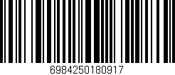 Código de barras (EAN, GTIN, SKU, ISBN): '6984250180917'