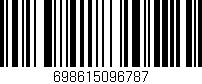 Código de barras (EAN, GTIN, SKU, ISBN): '698615096787'