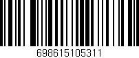 Código de barras (EAN, GTIN, SKU, ISBN): '698615105311'