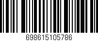 Código de barras (EAN, GTIN, SKU, ISBN): '698615105786'