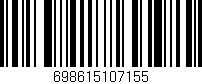 Código de barras (EAN, GTIN, SKU, ISBN): '698615107155'