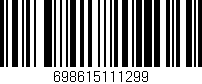 Código de barras (EAN, GTIN, SKU, ISBN): '698615111299'