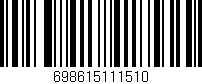 Código de barras (EAN, GTIN, SKU, ISBN): '698615111510'