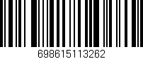 Código de barras (EAN, GTIN, SKU, ISBN): '698615113262'