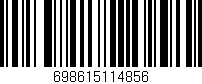 Código de barras (EAN, GTIN, SKU, ISBN): '698615114856'