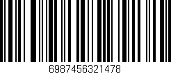 Código de barras (EAN, GTIN, SKU, ISBN): '6987456321478'