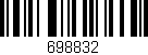 Código de barras (EAN, GTIN, SKU, ISBN): '698832'