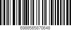Código de barras (EAN, GTIN, SKU, ISBN): '6988565870648'