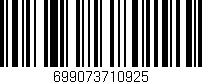 Código de barras (EAN, GTIN, SKU, ISBN): '699073710925'