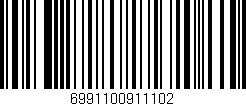 Código de barras (EAN, GTIN, SKU, ISBN): '6991100911102'