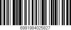 Código de barras (EAN, GTIN, SKU, ISBN): '6991984025827'
