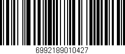 Código de barras (EAN, GTIN, SKU, ISBN): '6992189010427'