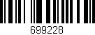 Código de barras (EAN, GTIN, SKU, ISBN): '699228'