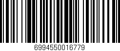 Código de barras (EAN, GTIN, SKU, ISBN): '6994550016779'