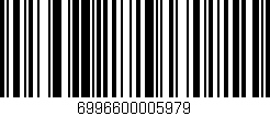 Código de barras (EAN, GTIN, SKU, ISBN): '6996600005979'