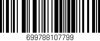 Código de barras (EAN, GTIN, SKU, ISBN): '699788107799'