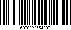 Código de barras (EAN, GTIN, SKU, ISBN): '6998023654802'